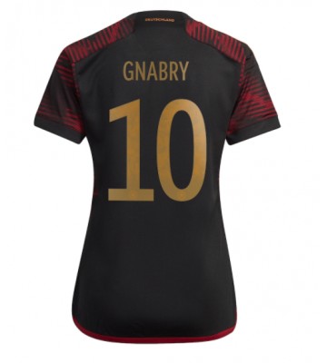 Maillot de foot Allemagne Serge Gnabry #10 Extérieur Femmes Monde 2022 Manches Courte